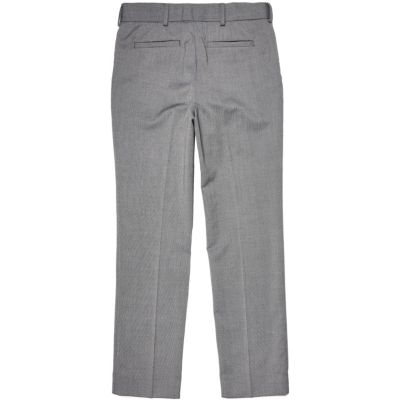Boys light grey suit trousers